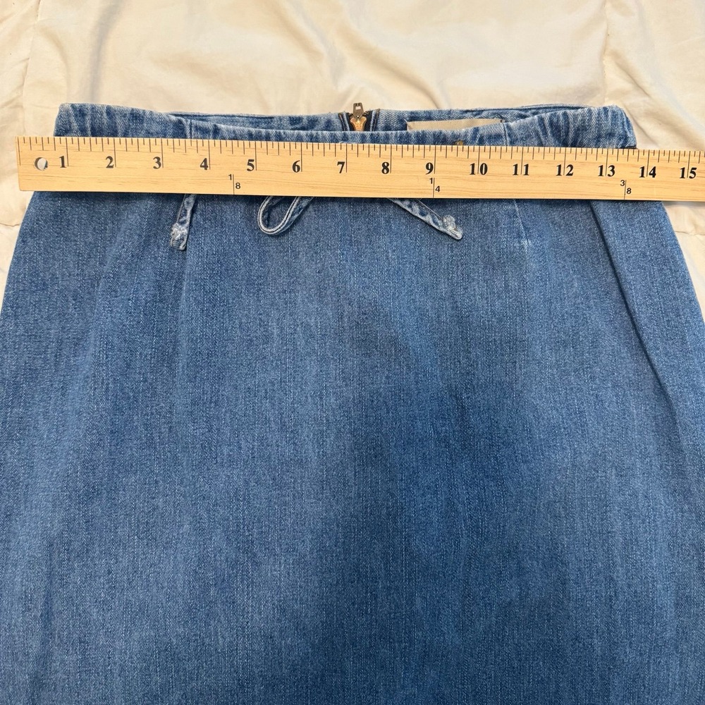 London Jean Women's Denim Maxi Skirt-Sz 4P-Med Wash-Vintage-Boho-Cottagecore‎ - Picture 6 of 7